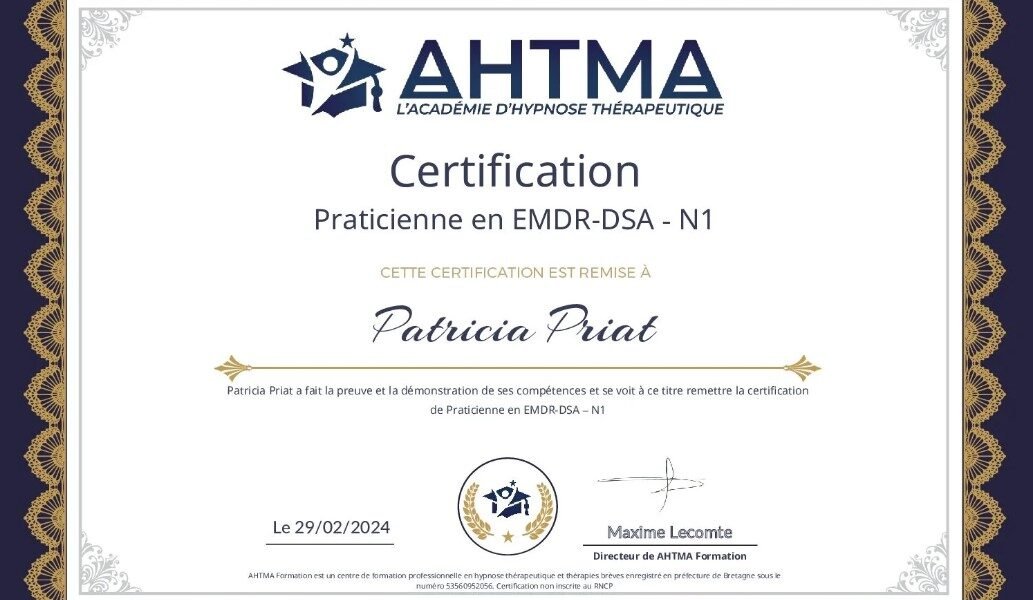 Certification EMDR-DSA